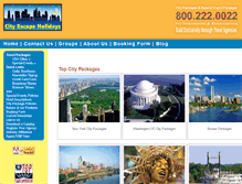 Tablet Screenshot of cityescapeholidays.com